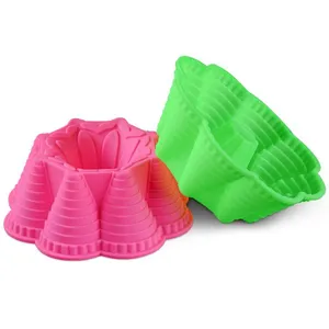Free Sample Food Grade Heat Resistant Nontoxic Silicone Cake Mold Baking Mousse Pudding Mold Tool thumbnail-1