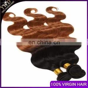 Cheap Price 100% Remy Body Wave New Hair 3 Bundles/lot Two Tone Ombre T1b-30 Brazilian Human Hair thumbnail-6
