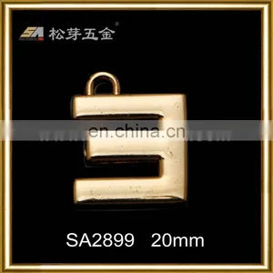 OEM Design Leather Letter E Zipper Puller thumbnail-1