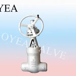 ANSI API A216 Wcb Cast Steel Forged Steel High Temperature High Pressure Power Station Pressure Seal Motorized Gear Gate Valve thumbnail-1