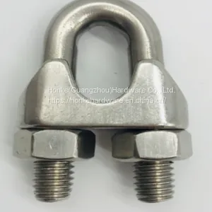 Heavy Duty 304 Stainless Steel Standard U Shape Bolt Wire Rope Clip Cable Clamp thumbnail-1