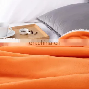 Heavy Big Size Thick Picnic Washed Plush Sherpa Blanket In Bulk thumbnail-2