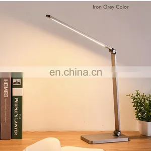 Hot Sell USB Rechargeable Desk Lamp Support Wireless Charging Table LED Lamp Auto Timer 5 Brightness Adjustable Student Lamp thumbnail-3