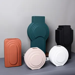 Degradable Non-Deformable Nordic Luxurious Style Ceramic Vase, Model Room Soft Decoration thumbnail-4