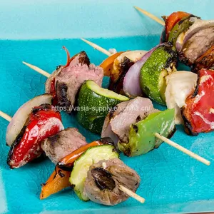 Traditional Round Bamboo Skewer 12 Inch for Grilling thumbnail-1