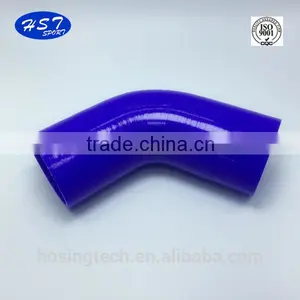 Large Diameter Flexible High Temperature Automotive 45 Degree Elbow Silicone Hose thumbnail-4