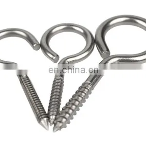 Hook Type Screw Open Eye Hook Wood Self Tapping Screw thumbnail-2