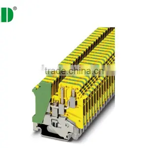 Ground Type Din Rail Terminal Block With 6.20mm Terminal Width thumbnail-1