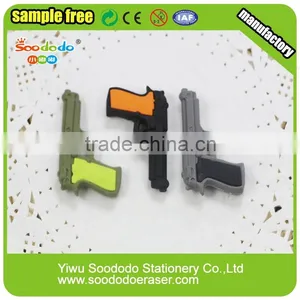 Cool Gun Pistol Shape Eraser Toy Gift for Boys thumbnail-1
