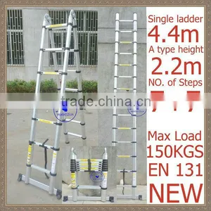 4.4m Aluminum Retractable Ladder /telescopic Ladder thumbnail-1