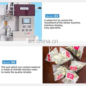 Long Service Life High Quality Small Triangle Tea Bag Sachet Packaging Machine thumbnail-5
