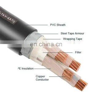 16mm 4 Core 4mm 4 Core Armoured Cable Price Armoured Xlpe Power Cable thumbnail-3