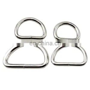 Wholesale Bag Accessories Handle Ring D Zinc Alloy Custom D-Ring Buckle Colorful Metal D Ring for Handbags thumbnail-2