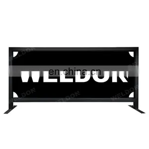 Portable Road Barriers Safety Crowd Control Traffic Outdoor Cafe Barricade Metal Pedestrian Barricades thumbnail-1