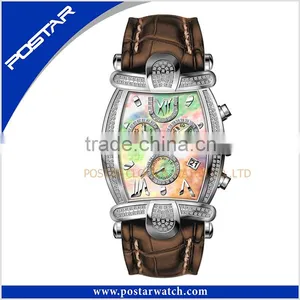 New Product Military Leather Watch With Calendar Watch thumbnail-6