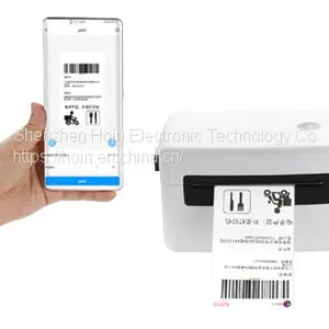 4 Inch 110mm Desktop Bar Code Label Printer Thermal Label Printer for Shipping Labels thumbnail-2