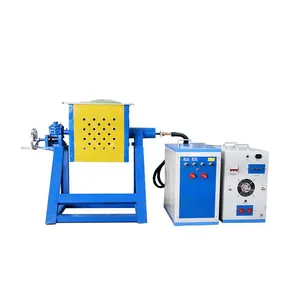 20kg 50kg 100kg Induction Melting Furnace for Melting Copper, Iron and Steel thumbnail-3