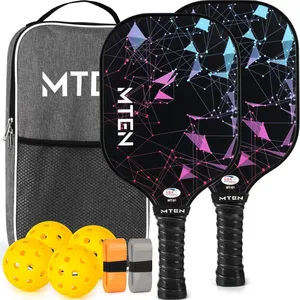 Pickleball Paddles, Fiberglass Surface Pickleball Set With Pickleball Rackets thumbnail-1