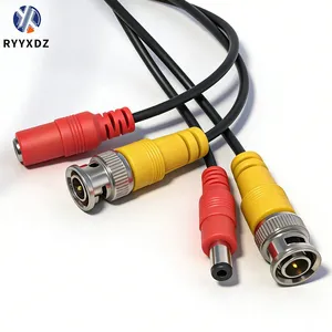 BNC+DC 5m Cctv Cord Power Supply Video Cable Extension Cord for Security Surveillance Cameras, AHD Factory Monitoring Cable thumbnail-2