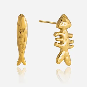 Water Drop Design Stainless Steel Vacuum Earrings - New Fashion Jewelry Trend thumbnail-1