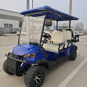 New Electric Four-wheel Golf Cart, 4+2 Six-seater, Customizable at Will, Exporting Factory at the Source thumbnail-3