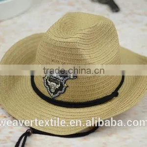 Promotion for Summer Sunshade Protection Straw Hat Wholesale Customized Cowboy Hat Unisex thumbnail-5