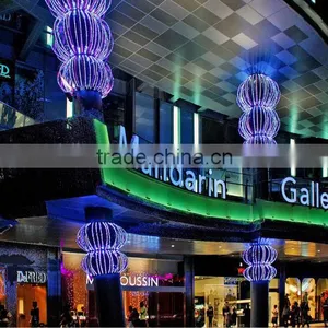 Hotel / Mall Festival Wall Pole Lantern Shape Led Lights Decorations thumbnail-1