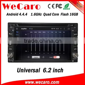 Wecaro 6.2" WC-2U6400 Android 4.4.4 Car Multimedia System in Dash Car Dvd Player With Gps Android Bluetooth thumbnail-1