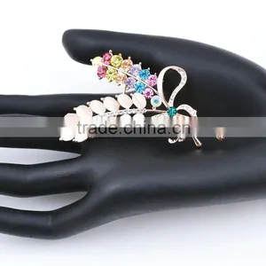 Alloy Bulk Leaves Bouquet Rhinestone Wedding Brooch Wholesale thumbnail-3