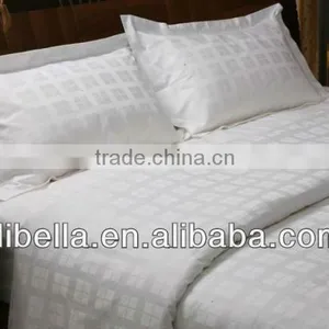 White Cotton Hotel Bedding Fabric of High Quality of 300tc thumbnail-1