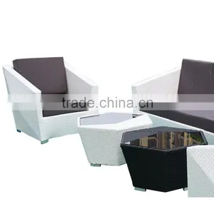Furniture Slipcovers For Rattan Furniture Creative Geometry Modern White Rattan Outdoor Furniture Quality Choice thumbnail-3