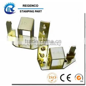 Stamped Metal Parts/Brass Brackets, Used as Connectors for Internal Brush Ring Assemblies thumbnail-1