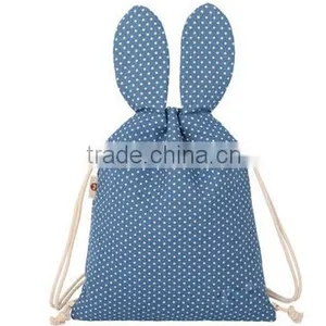Pattern Canvas Drawstring Backpack for Girl thumbnail-1