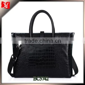 High Quality Men Genuine Crocodile Leather Briefcase Leather Briefcase Business Card Holder thumbnail-1