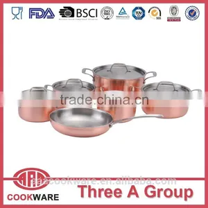 DW 3ply Copper Cookware Set for Wholesale thumbnail-5