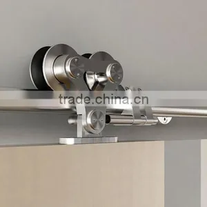 Modern Design of Sliding Wooden Door Double Roller Fittings for Office Use thumbnail-1
