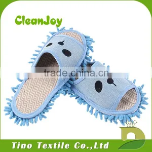 Household Cleaning Use Clean Felt Shoes Chenille Floor Cleaning Slippers With Supplier thumbnail-1