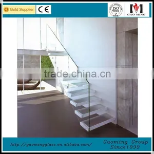 Gold Supplier in for 11 Years Staircase Railing Tempered Glass With Many Designs/Low Price/high Quality GM-C299 thumbnail-1