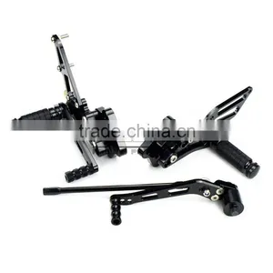 ARS-K6 Wholesale Billet Aluminum Adjustable Footrest Peg Motorcycle for Suzuki GSXR 600/750 06-09 thumbnail-2