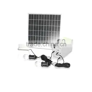 Small Home Solar System 15W, 2 LED Lights,1*5VUSB,4*12V Output thumbnail-1