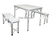 Outdoor Folding Picnic Table(with Two Bench ) thumbnail-1