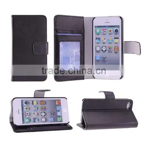 For Apple Iphone 5c Wallet Hard Cover PU Leather Case thumbnail-1