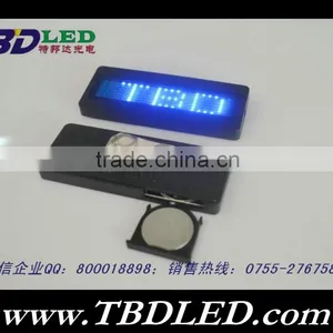 B721 Blue Led Name Card,led Car Mini Led Display,car Message Sign thumbnail-1
