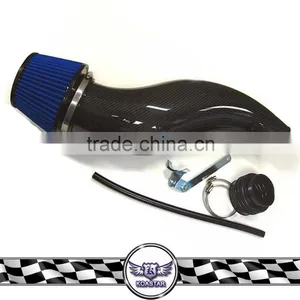 Racing Car Auto Black Carbon Fiber Air Intake Pipe Air Filter 92-00 Civi EK EG 1 Set thumbnail-1