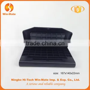 Factory Promotion! 2 Layer Foldable 5 Color Black Large Eyeshadow Palette Box With Mirror thumbnail-2