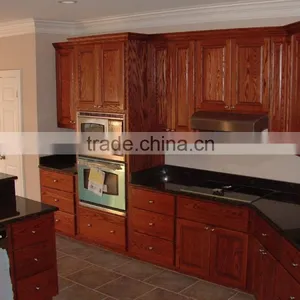 Cherry Wood Benchtop Kitchen Wall Hanging Cabinet Made in China thumbnail-1