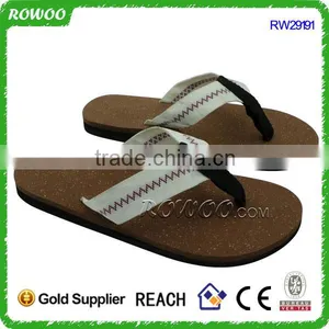 Hot Selling Eco-friendly Factory Price Wood Sole Flip Flops Cork Slippers Men thumbnail-4