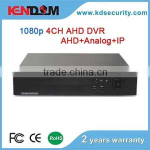 Kendom P2P Cloud Function Support Onvif, 3G/WIFI 4CH AHD DVR 1080P Hybrid:2ch AHD+2ch IP/Analog Dvr thumbnail-1