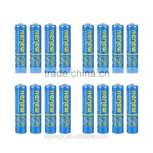 RENEW Brand Ready-To-Use NiMH 1100mAh AAA Rechargeable Batteries, 16 Pack thumbnail-1