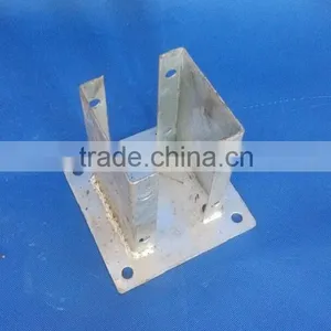 Metal Brackets Pole Anchor for Wood Posts thumbnail-2